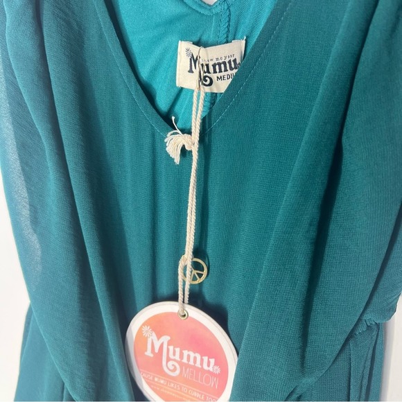 Show Me Your MuMu Emerald Green Kendall Maxi Dress Medium - Picture 3 of 7